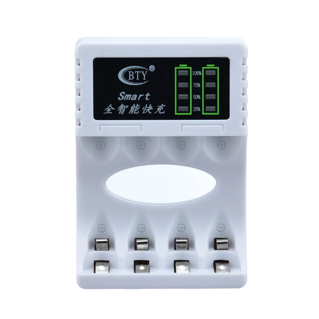 1pc 4 Slots LED Battery Charger Smart Rechargeable Battery Chargers 2 Colors For AA/AAA Ni-MH/Ni-Cd Rechargeable Battery