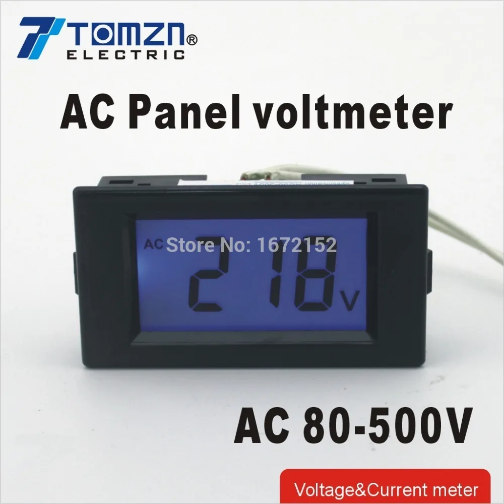 D69 LCD display Voltage meter voltmeter range AC 80-500V Panel Monitor blue backlight
D69 LCD display Voltage meter voltmeter range AC 80-500V Panel Monitor blue backlight