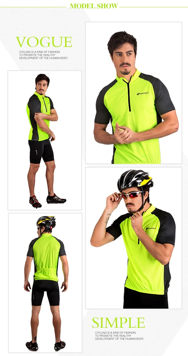 cyling jersey and gel pad shorts NJ601NS355 (3)