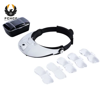 FGHGF Detachable LED Headband Illuminated Magnifier Head-mounted Replaceable Lens Eye Magnifying Glasses Loupe At A Loss
FGHGF Detachable LED Headband Illuminated Magnifier Head-mounted Replaceable Lens Eye Magnifying Glasses Loupe At A Loss