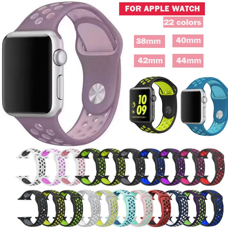 wristband For Apple Watch Sport silicone Band 38mm 42mm 40mm 44mm straps For iwatch bracelet Series 1/2/3/4
wristband For Apple Watch Sport silicone Band 38mm 42mm 40mm 44mm straps For iwatch bracelet Series 1/2/3/4