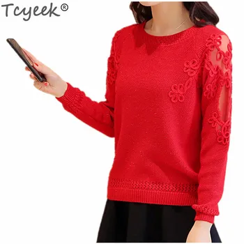 Tcyeek 2019 Woman Sweater Pullovers Long Sleeve Newest Fashion Spring Autumn Sweaters Female Winter Elegant Bottom Tops LWL465
Tcyeek 2019 Woman Sweater Pullovers Long Sleeve Newest Fashion Spring Autumn Sweaters Female Winter Elegant Bottom Tops LWL465