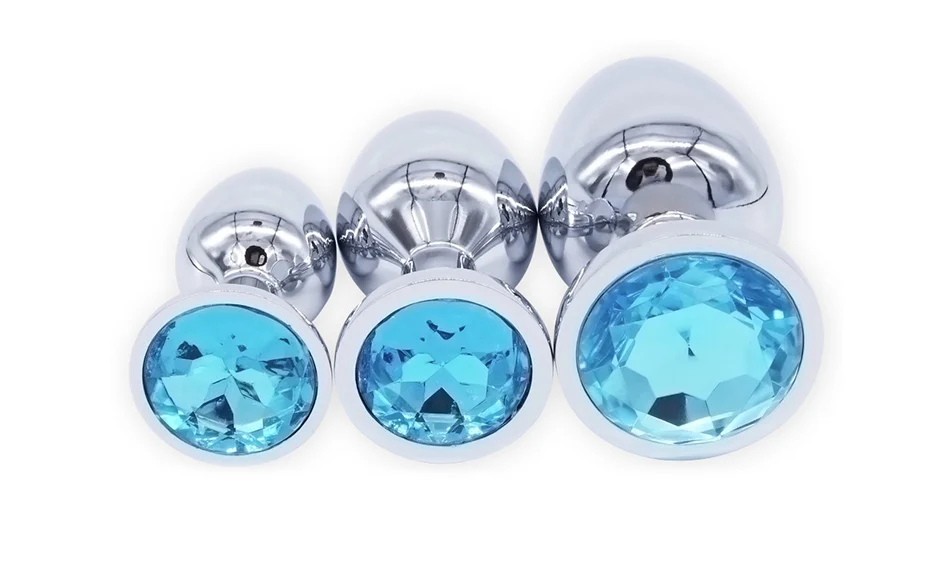 DOMI 3pcs/Set Small Medium Big Stainless Steel Metal Anal Plug Dildo Sex Toys Products Butt Plug Gay Anal Beads 3