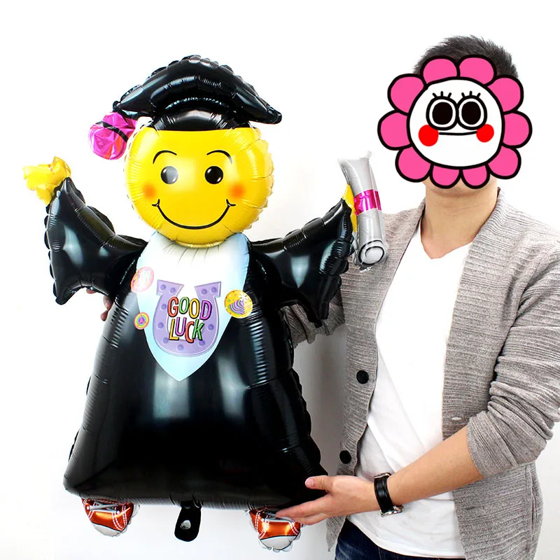 HOT large 1piece balloon foil party decoration supplies helium doctor smile face hello graduation hat celebration balloon
HOT large 1piece balloon foil party decoration supplies helium doctor smile face hello graduation hat celebration balloon