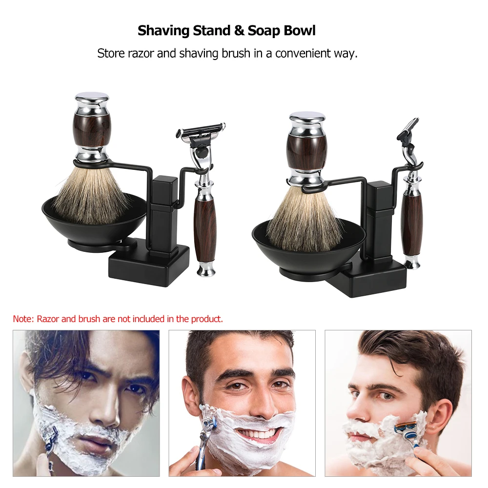 2 in 1 Stand Holder Set for Shaving Brush Razor Soap Bowl Mug Cup Set Shaving Kit Alloy Black Male Facial Cleaning Tool
2 in 1 Stand Holder Set for Shaving Brush Razor Soap Bowl Mug Cup Set Shaving Kit Alloy Black Male Facial Cleaning Tool