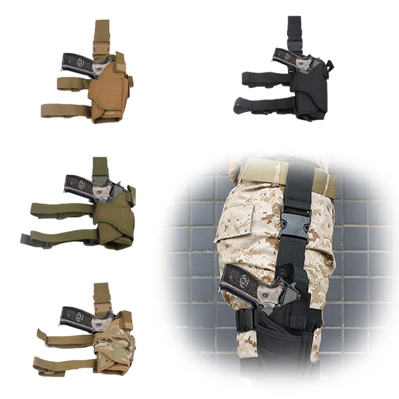 Scoutdoor Adjustable Right Drop Leg Tactical Army Pistol Gun Thigh Airsoft Pistol Holster Pouch for Glock 17 Glock 18
Scoutdoor Adjustable Right Drop Leg Tactical Army Pistol Gun Thigh Airsoft Pistol Holster Pouch for Glock 17 Glock 18