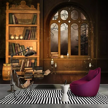 Custom 3D Photo Wallpaper European Style Retro Nostalgia Library Bookshelf Study Mural Living Room Restaurant Cafe Papier Peint
Custom 3D Photo Wallpaper European Style Retro Nostalgia Library Bookshelf Study Mural Living Room Restaurant Cafe Papier Peint