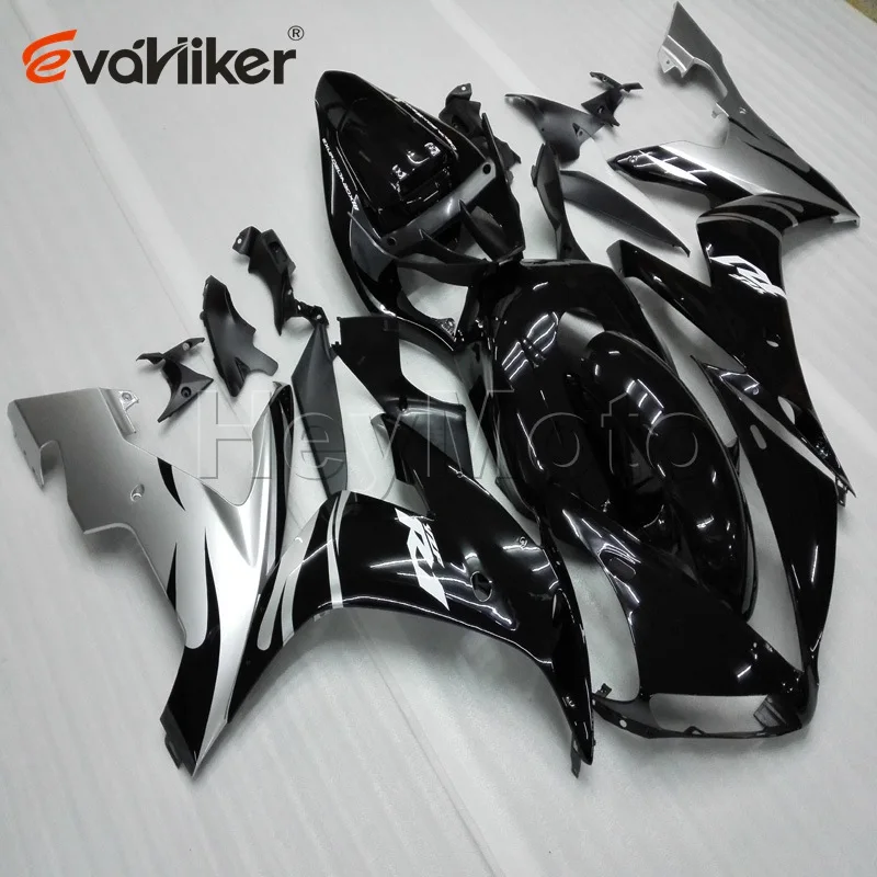 

Motorcycle cowl for YZFR1 2004 2005 2006 silver black YZF R1 04 05 06 ABS Plastic fairings H3