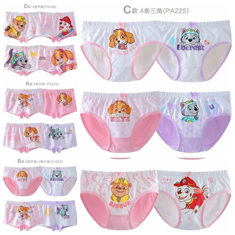 4pcs/set Genuine Paw Patrol Boxers Underpants Action Figure Skye Everest Marshall Rubble Children Cotton Panties Girls Underwear 
4pcs/set Genuine Paw Patrol Boxers Underpants Action Figure Skye Everest Marshall Rubble Children Cotton Panties Girls Underwear
