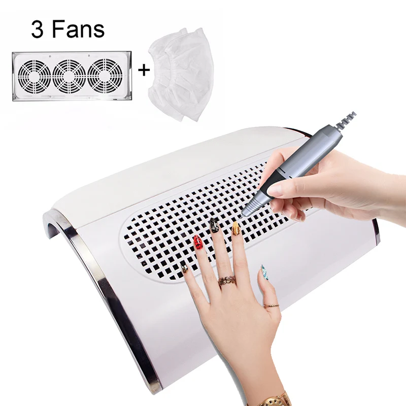 3 Fans Powerful Nail Dust Suction Collector Big size Low Noisy Nail Dust Vacuum Cleaner Machine Manicure Salon Tool 2 Dust bag
3 Fans Powerful Nail Dust Suction Collector Big size Low Noisy Nail Dust Vacuum Cleaner Machine Manicure Salon Tool 2 Dust bag