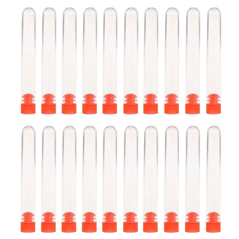 20Pcs/Set Clear Plastic Lab Test Tubes with Screw Cap Sample Container Bottle Tools
20Pcs/Set Clear Plastic Lab Test Tubes with Screw Cap Sample Container Bottle Tools