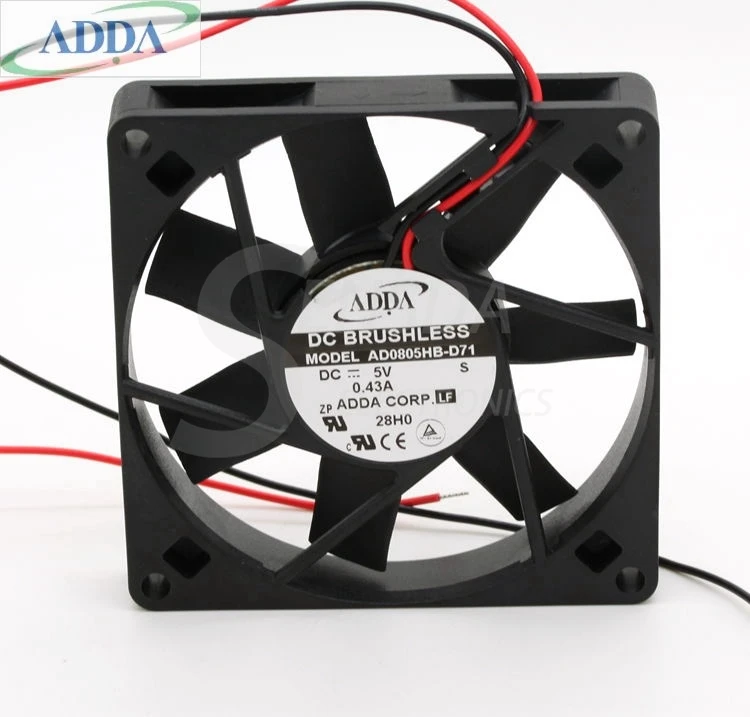 Для ADDA AD0805HB-D71 8015 80 мм 8 см DC 5V 0.43A шасси мощность тихий корпус компьютера Охлаждающие вентиляторы
Для ADDA AD0805HB-D71 8015 80 мм 8 см DC 5V 0.43A шасси мощность тихий корпус компьютера Охлаждающие вентиляторы