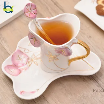 OBR Coffee Mug Ceramic Mug Set With Dish And Spoon 3d Flower Cup Breakfast Milk Tea Cup Creative Friends Gifts Drinkware
OBR Coffee Mug Ceramic Mug Set With Dish And Spoon 3d Flower Cup Breakfast Milk Tea Cup Creative Friends Gifts Drinkware