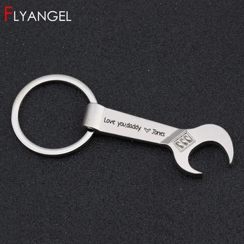 Custom Name Wrench Bottle Opener Personalized Keyring Father's Gifts Love You Daddy Keychain Gifts From Son Cute Key Holder
Custom Name Wrench Bottle Opener Personalized Keyring Father's Gifts Love You Daddy Keychain Gifts From Son Cute Key Holder
