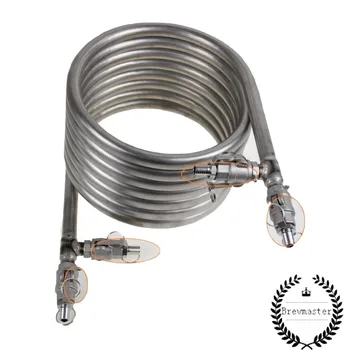 Wort Heat Exchanger - Counterflow Chiller with different connectors for brewing
Wort Heat Exchanger - Counterflow Chiller with different connectors for brewing