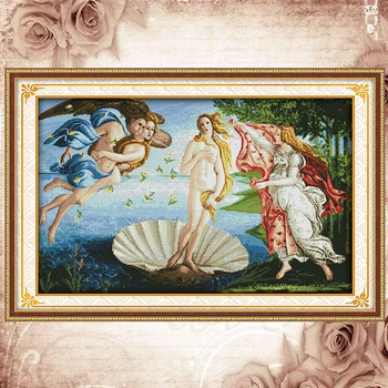 Joy Sunday cross stitch kits Birth of Venus relifion religious DMC 14CT 11CT cotton fabric living room painting free shipping 
Joy Sunday cross stitch kits Birth of Venus relifion religious DMC 14CT 11CT cotton fabric living room painting free shipping