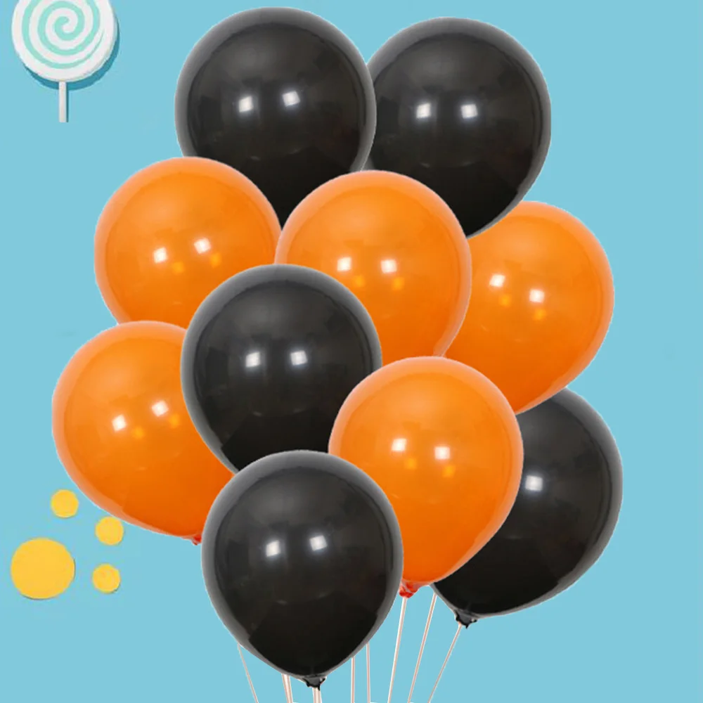 10pcs Halloween Balloon Combo 10 Inches Inferior Smooth Thick Decorative Balloons Orange And Black Baloons
10pcs Halloween Balloon Combo 10 Inches Inferior Smooth Thick Decorative Balloons Orange And Black Baloons