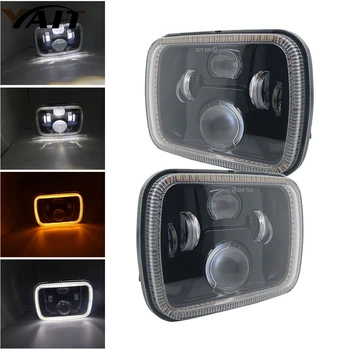 Pair 5X7 7X6 110W LED Headlight With White DRL Amber Turn Signal Light for Jeep Wrangler YJ Cherokee XJ H6014 H6052 H6054 H6052
Pair 5X7 7X6 110W LED Headlight With White DRL Amber Turn Signal Light for Jeep Wrangler YJ Cherokee XJ H6014 H6052 H6054 H6052