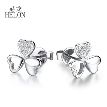 HELON Solid 10K White Gold 100% Genuine Natural Diamond Stud Earrings for Women Anniversary Wedding Romantic Gift Fine Jewelry
HELON Solid 10K White Gold 100% Genuine Natural Diamond Stud Earrings for Women Anniversary Wedding Romantic Gift Fine Jewelry