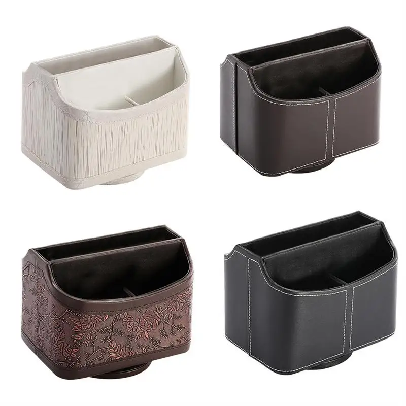 European Style Rotating Leather Makeup Storage Box Remote Control Storage Box Creative pu Daily Household Storage Box 40
European Style Rotating Leather Makeup Storage Box Remote Control Storage Box Creative pu Daily Household Storage Box 40