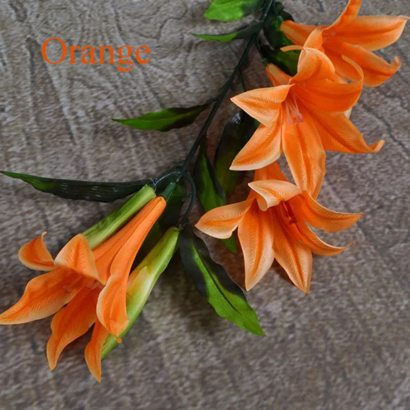 3pcs/lot artificial lily flower fake flower 100cm fake silk flower for wedding home decorative simulation lily flower wreath
3pcs/lot artificial lily flower fake flower 100cm fake silk flower for wedding home decorative simulation lily flower wreath