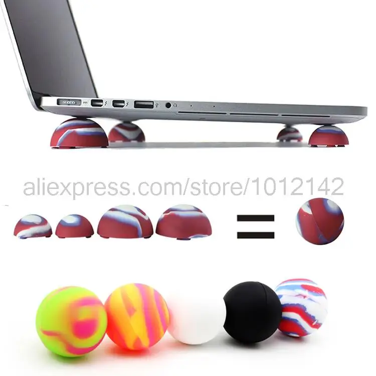 Image Colors Notebook Laptop Cooling Cooler Stand Ball Feet Antiskid Leg Skidproof Pads Laptop Cooling ball For Macbook Free shipping