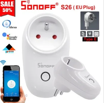 SONOFF S26 US/UK/CN/AU/EU Outlet Timer Wireless Remote Control WIFI Smart Plug Light Switch Google Home For Xiaomi Smart Home
SONOFF S26 US/UK/CN/AU/EU Outlet Timer Wireless Remote Control WIFI Smart Plug Light Switch Google Home For Xiaomi Smart Home