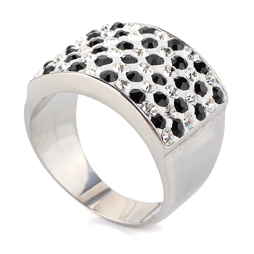 Fashion Crystal Jewelry Black Dots Rings For Party Gift 316 Stainless Steel Women Ring Wholesale Jewelry Supplier
Fashion Crystal Jewelry Black Dots Rings For Party Gift 316 Stainless Steel Women Ring Wholesale Jewelry Supplier