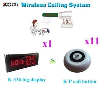 Wireless Restaurant Guest Paging System Table Call Bell Equipment CE Certification (1 display+11 call button)
Wireless Restaurant Guest Paging System Table Call Bell Equipment CE Certification (1 display+11 call button)
