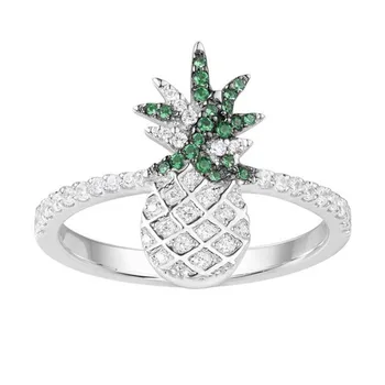 SLJELY S925 Sterling Silver Fashion Pineapple Ring Inlay AAA Cubic Zirconia for Women Party Dress Up Finger Rings Fine Jewelry
SLJELY S925 Sterling Silver Fashion Pineapple Ring Inlay AAA Cubic Zirconia for Women Party Dress Up Finger Rings Fine Jewelry