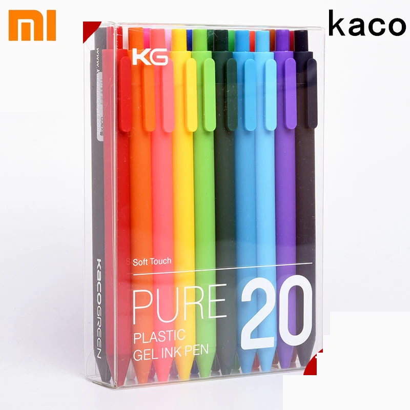 20pcs/set Xiaomi Mijia KACO Colorful Sign Pen ABS Plastic Write Length 400m 0.5MM Color Ink Signing Pen+10pcs 0.5MM KACO Refill
20pcs/set Xiaomi Mijia KACO Colorful Sign Pen ABS Plastic Write Length 400m 0.5MM Color Ink Signing Pen+10pcs 0.5MM KACO Refill