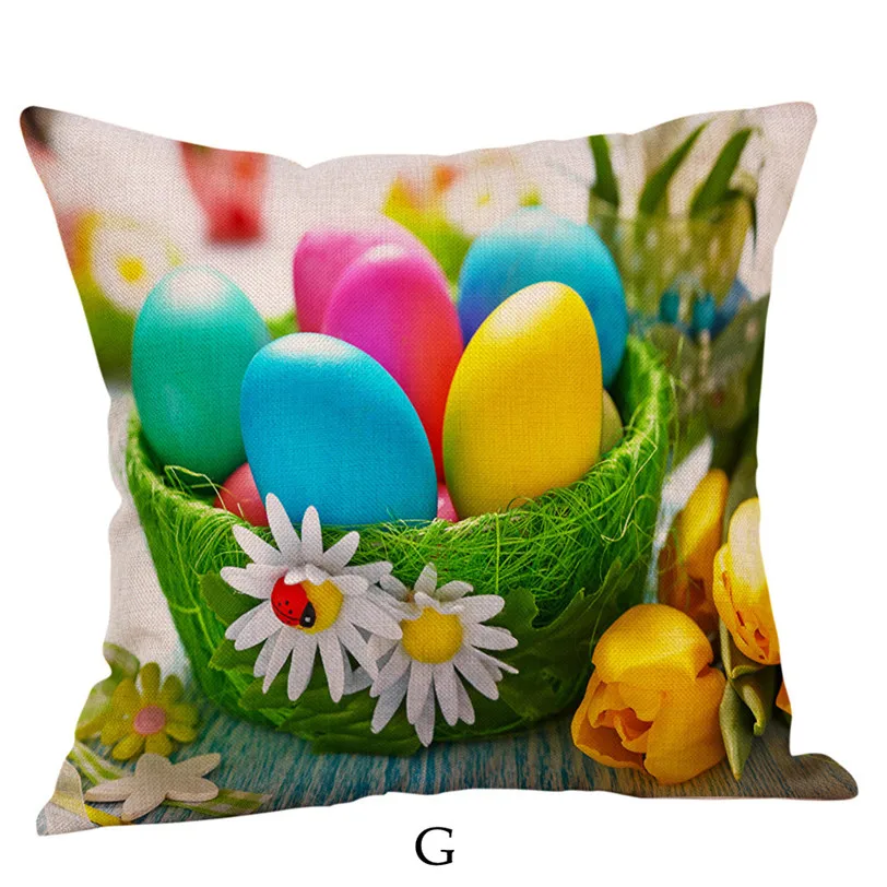 Easter Eggs Cushion Cover 45*45cm Decorative Pillow Case Sofa Seat Case Car Pillowcase for Soft Bed Easter Decoration 9J09
Easter Eggs Cushion Cover 45*45cm Decorative Pillow Case Sofa Seat Case Car Pillowcase for Soft Bed Easter Decoration 9J09