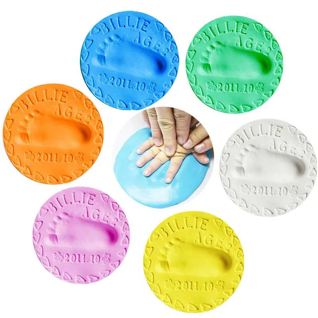 Fashion Newborn Baby Handprint Footprint Imprint Kit Air Drying Soft Clay Casting Light Hand Print Inkpad
Fashion Newborn Baby Handprint Footprint Imprint Kit Air Drying Soft Clay Casting Light Hand Print Inkpad