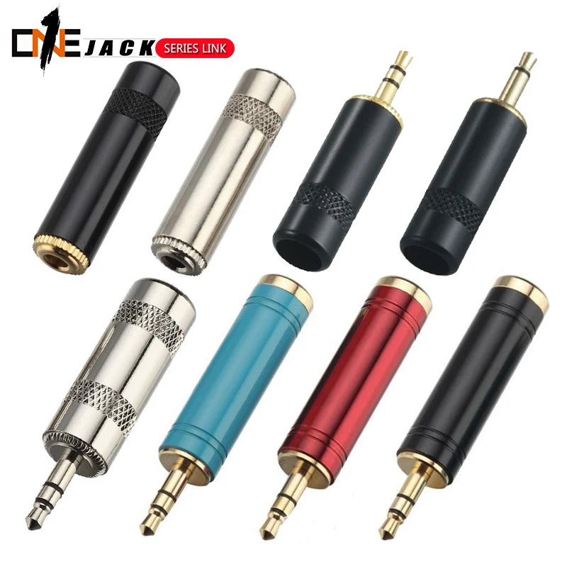 100PCS 3.5mm Jack Mono Male Stereo Female 3.5mm to 6.35mm Male to Female adapter 3Poles Nickelplated Goldplated
100PCS 3.5mm Jack Mono Male Stereo Female 3.5mm to 6.35mm Male to Female adapter 3Poles Nickelplated Goldplated