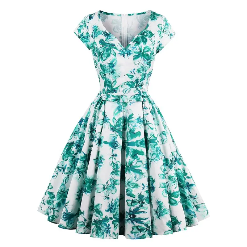 Elegant Plus Size Party Green Vintage Summer Women Midi Dresses Aline Print Sexy Office Ladies Travel Beach Female Chic Dress
Elegant Plus Size Party Green Vintage Summer Women Midi Dresses Aline Print Sexy Office Ladies Travel Beach Female Chic Dress