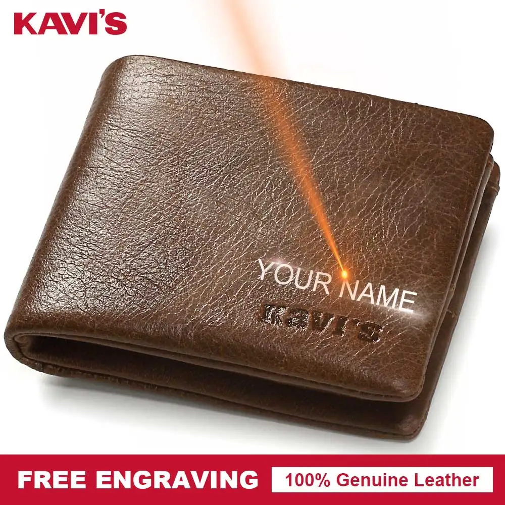 KAVIS Genuine Leather Wallet Men Small Mini Coin Purse Male Cuzdan Portomonee PORTFOLIO Engraving and Card Holder for Name
KAVIS Genuine Leather Wallet Men Small Mini Coin Purse Male Cuzdan Portomonee PORTFOLIO Engraving and Card Holder for Name