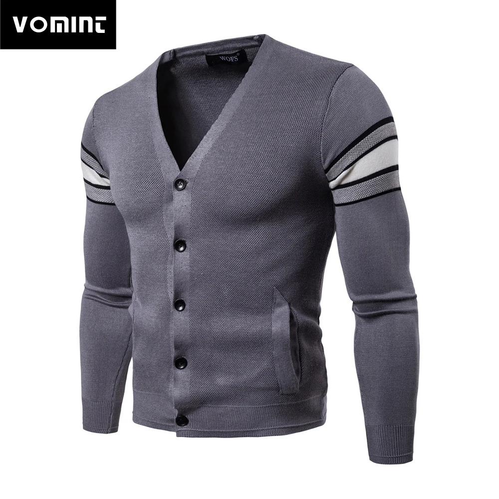 Vomint 2019 New Men's Cardigans Knitted Casual Cardigan V-neck Sweaters Autumn Wear Arm White Stripes Design Fashion Sweaters
Vomint 2019 New Men's Cardigans Knitted Casual Cardigan V-neck Sweaters Autumn Wear Arm White Stripes Design Fashion Sweaters