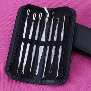 7 Pcs/ set Acne Blemish Remover Cleaner Needle Pimple Spot Extractor Makeup Facial Face Cleaning Tools well WH998
7 Pcs/ set Acne Blemish Remover Cleaner Needle Pimple Spot Extractor Makeup Facial Face Cleaning Tools well WH998