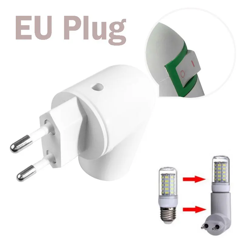 EU plug PP to E27 Base Socket Convertor Splitter Lamp Holder With ON/OFF Switch Socket Adapter Screw Converter can be rotated
EU plug PP to E27 Base Socket Convertor Splitter Lamp Holder With ON/OFF Switch Socket Adapter Screw Converter can be rotated