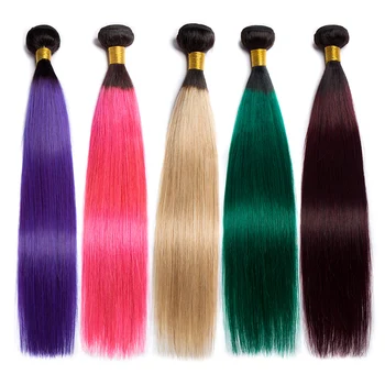 ALIBELE Ombre Hair Bundles Brazilian Straight Hair Weave Bundles 1b 27 30 350 99j pink green blue Remy Human Hair Extensions
ALIBELE Ombre Hair Bundles Brazilian Straight Hair Weave Bundles 1b 27 30 350 99j pink green blue Remy Human Hair Extensions