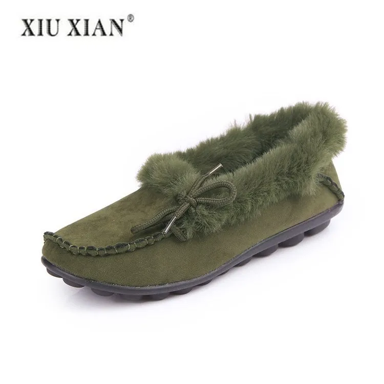 Plus Velvet Luxury Women Shoes Flat Shoes Women Loafers Ladies Loafers Basic Keep Warm Snow Flatform Casual Winter Comfortable 
Plus Velvet Luxury Women Shoes Flat Shoes Women Loafers Ladies Loafers Basic Keep Warm Snow Flatform Casual Winter Comfortable