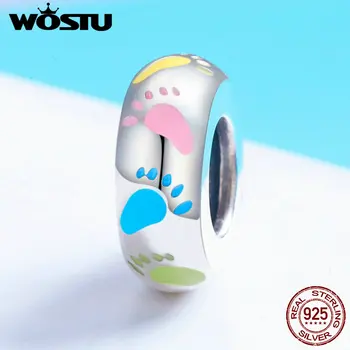 WOSTU Real 925 Sterling Silver Colorful Footprint Beads Fit Original Brand Charm Bracelet DIY Jewelry Lucky Gift FIC752
WOSTU Real 925 Sterling Silver Colorful Footprint Beads Fit Original Brand Charm Bracelet DIY Jewelry Lucky Gift FIC752