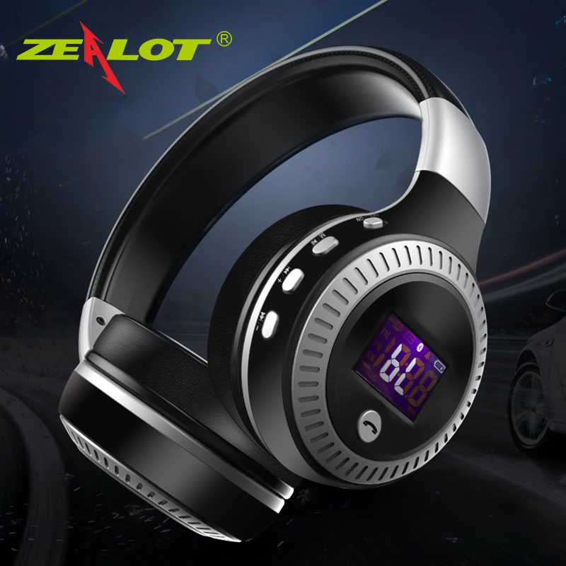 ZEALOT B19 Bluetooth Headphones Wireless Stereo Earphone Headphone with Mic Headsets Micro-SD Card Slot FM Radio
ZEALOT B19 Bluetooth Headphones Wireless Stereo Earphone Headphone with Mic Headsets Micro-SD Card Slot FM Radio