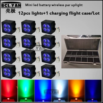 12XLOT LED Flat Par 4x18W RGBWAP 6 in1 Color battery wireless Lighting DMX512 For Atmosphere of Disco DJ Music Party Club BAR
12XLOT LED Flat Par 4x18W RGBWAP 6 in1 Color battery wireless Lighting DMX512 For Atmosphere of Disco DJ Music Party Club BAR