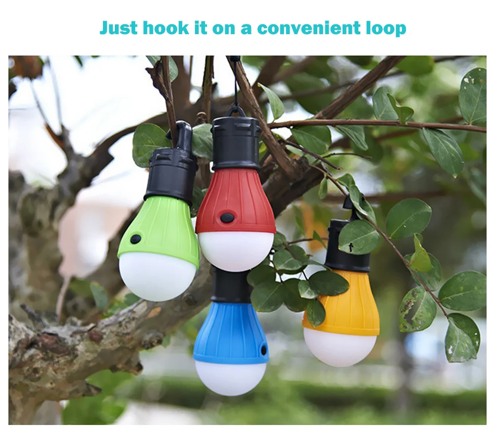 Outdoor Hanging LED Camping Lamp Tent Night Light Bulb