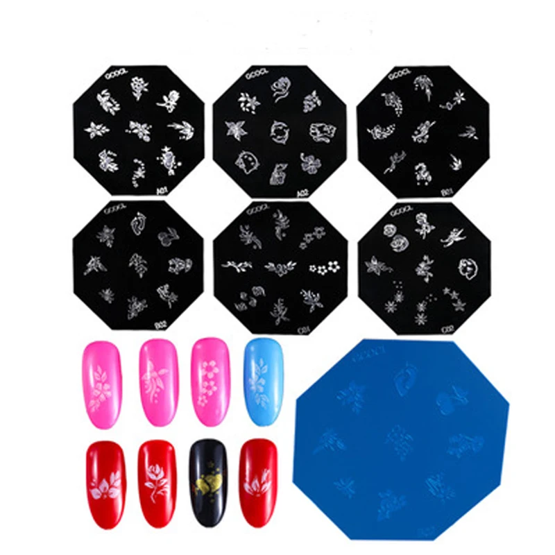 6 styles Cartoon DIY Nail Art Stamping Plates Manicure Cute Flower Templates Stamp Plate Nail Art Tools
6 styles Cartoon DIY Nail Art Stamping Plates Manicure Cute Flower Templates Stamp Plate Nail Art Tools