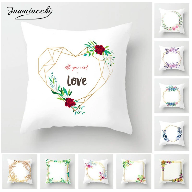 Fuwatacchi Simple Watercolor Style Cushion Cover Floral Affection Sofa Home Decorative Throw Pillow Case Housse De Coussin
Fuwatacchi Simple Watercolor Style Cushion Cover Floral Affection Sofa Home Decorative Throw Pillow Case Housse De Coussin