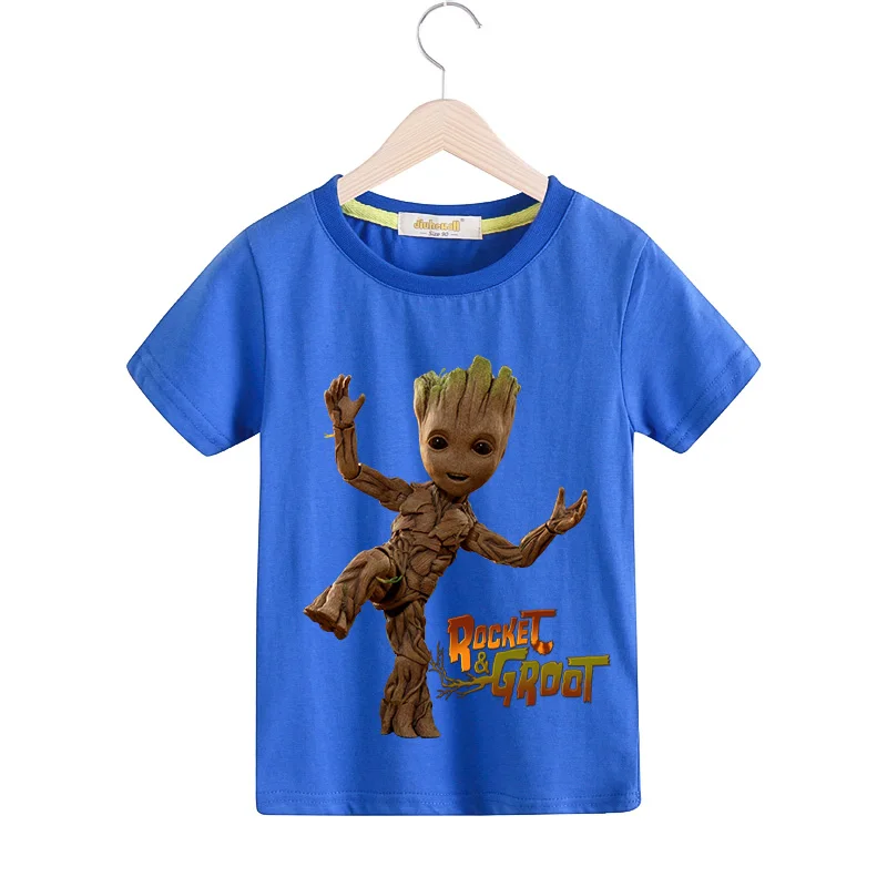 Boys Girls T Shirt Children T-shirts Kids Summer Short Sleeve Tees Top Clothing Baby I'm Groot Print Tshirts Costume 2019 TX147 (5)