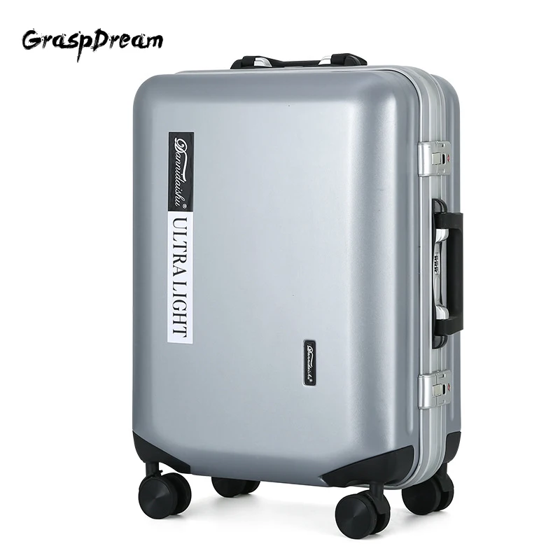 Brand trolley suitcase new aluminum frame luggage solid color simple silent universal wheel travel suitcase 20"22"24"26" inch
Brand trolley suitcase new aluminum frame luggage solid color simple silent universal wheel travel suitcase 20"22"24"26" inch