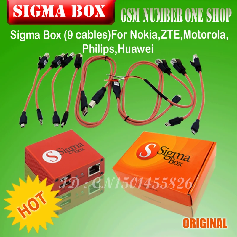 gsmjustoncct Original Sigma Box Sigmabox Full Set For Mobile Phone Unlock&Flash&Repairing For China Mobile Phone/Nokia + 9 Cable
gsmjustoncct Original Sigma Box Sigmabox Full Set For Mobile Phone Unlock&Flash&Repairing For China Mobile Phone/Nokia + 9 Cable